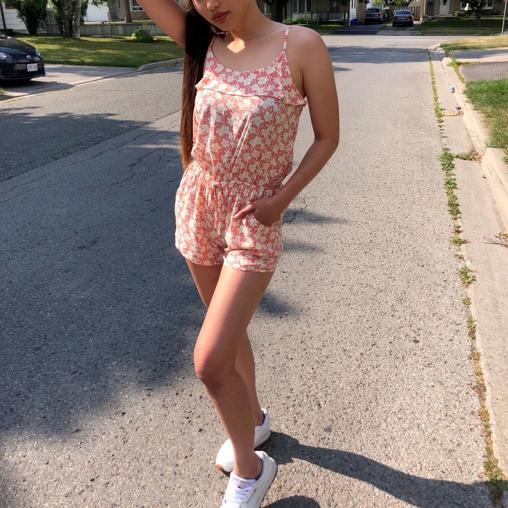 Printed Cotton Shorts Jumper